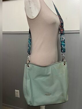 Kate Spade Large Shoulder Bag / additional strap to make crossbody / Blue